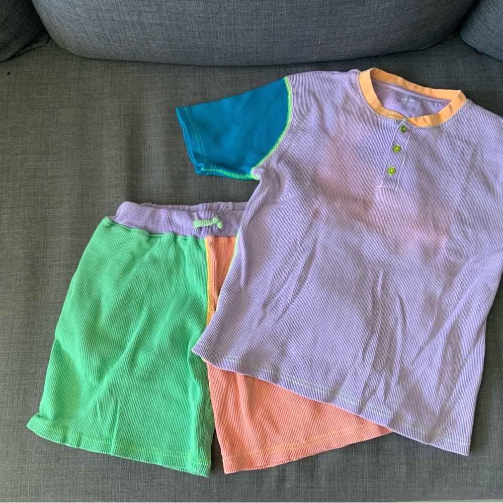 Slugs & Snails waffle shortie PJ set